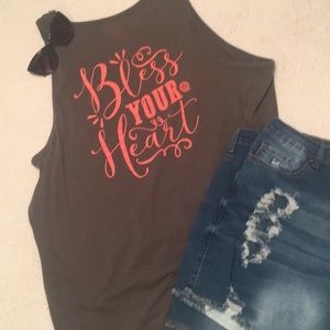 "Bless Your Heart" tank top